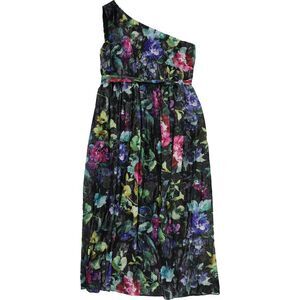 Sl Fashions Womens Floral-Print Maxi Gown Dress, Multicoloured, NWT